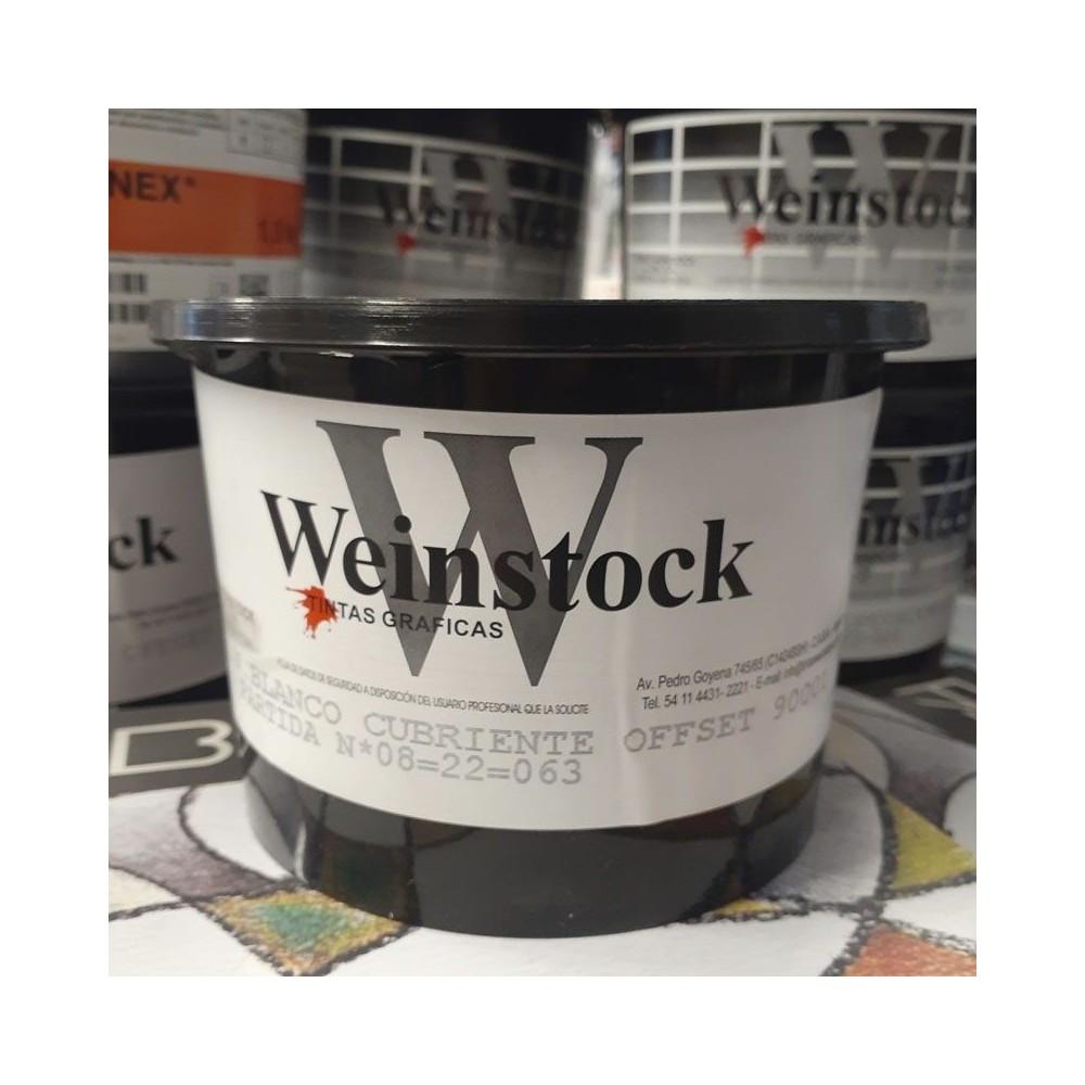 Tinta para grabado Weinstock Blanco Cubriente 1Kgrs