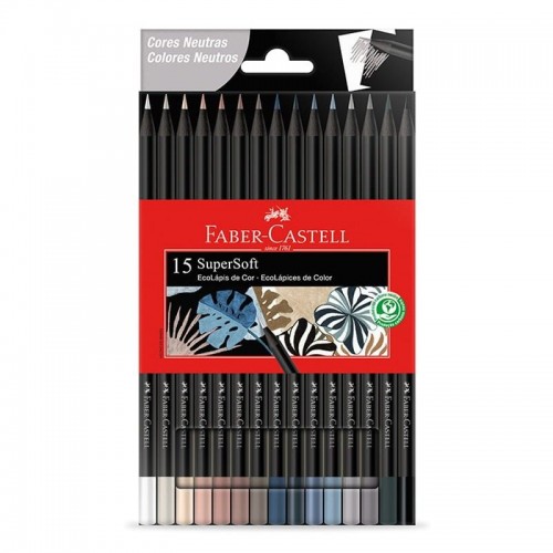 Lápices Superfsoft Faber Castell Tonos Neutros 15 unidades