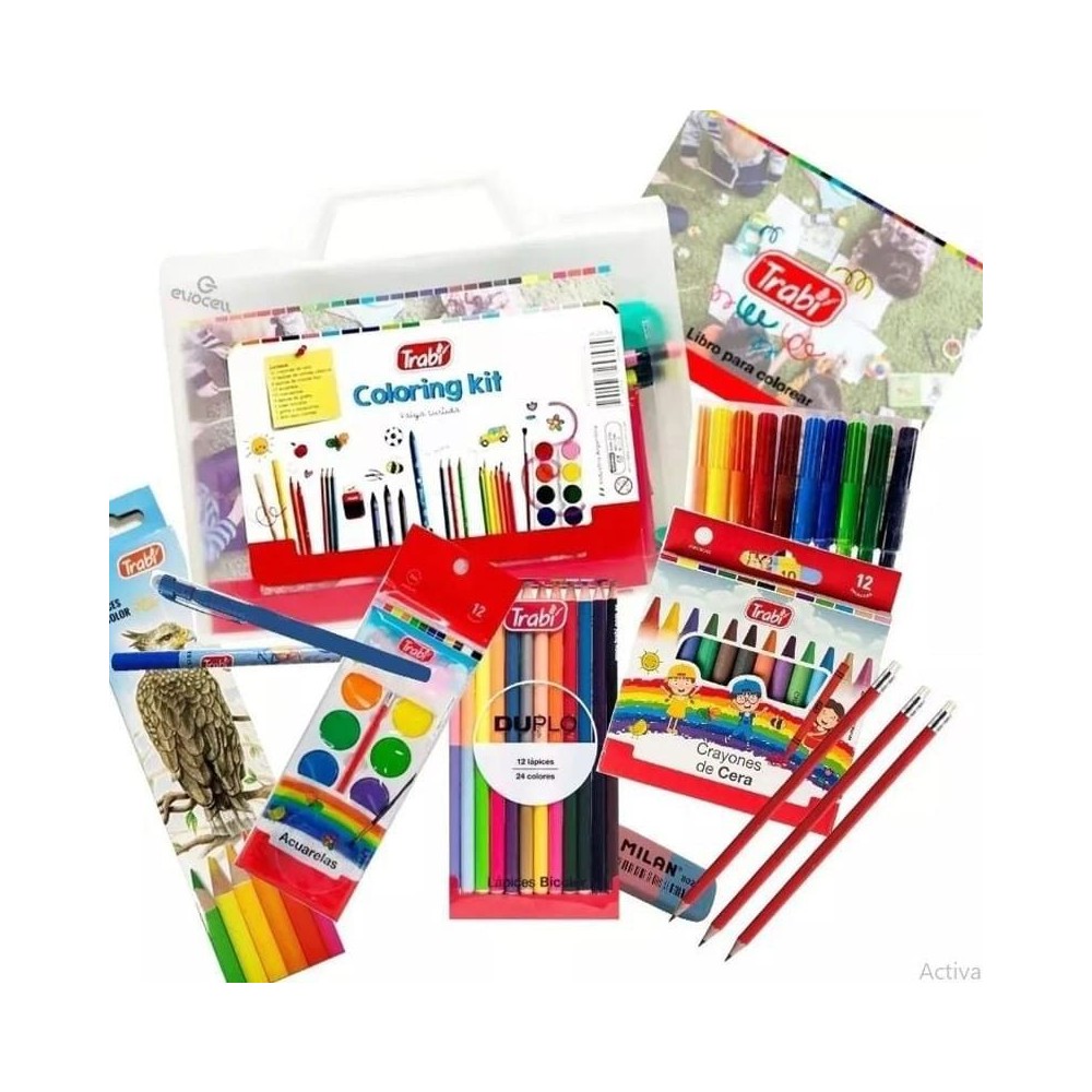 Valija Trabi Coloring Kit Infantil