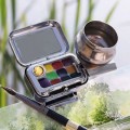 Mini estuche portable vacío para acuarelas